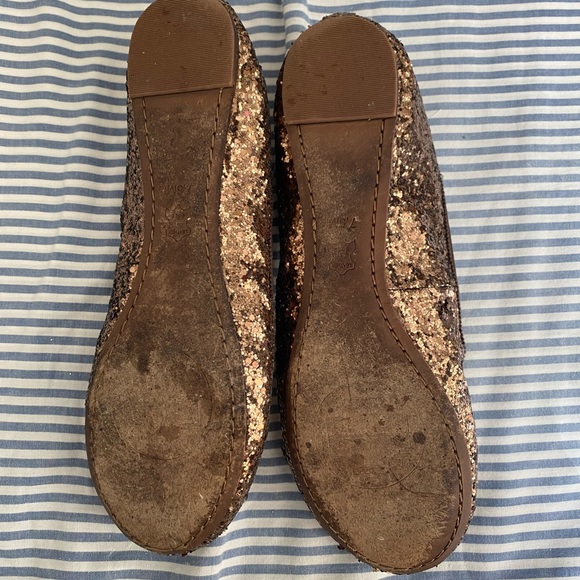 Tory Burch flats size 7.5 used glitter - Picture 6 of 10